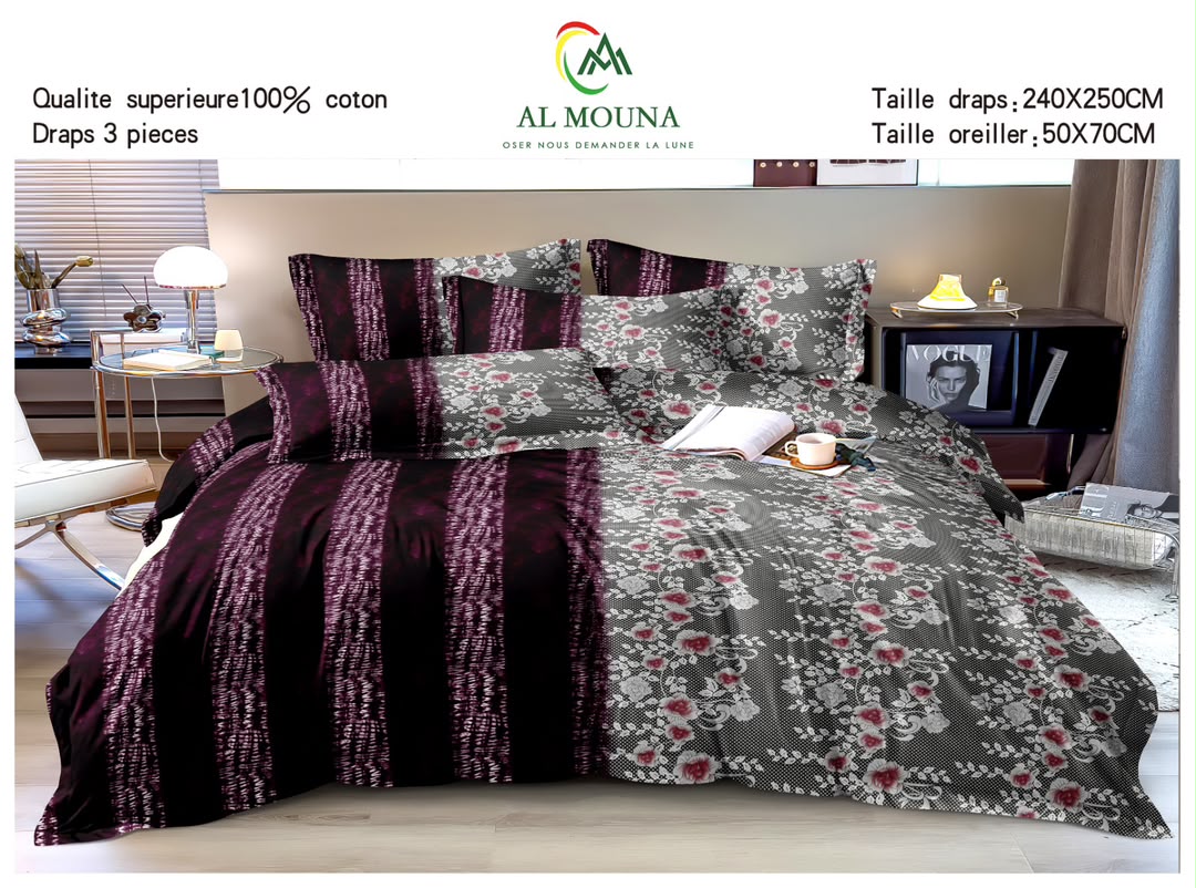 Draps de lit en coton - Dormir confortablement