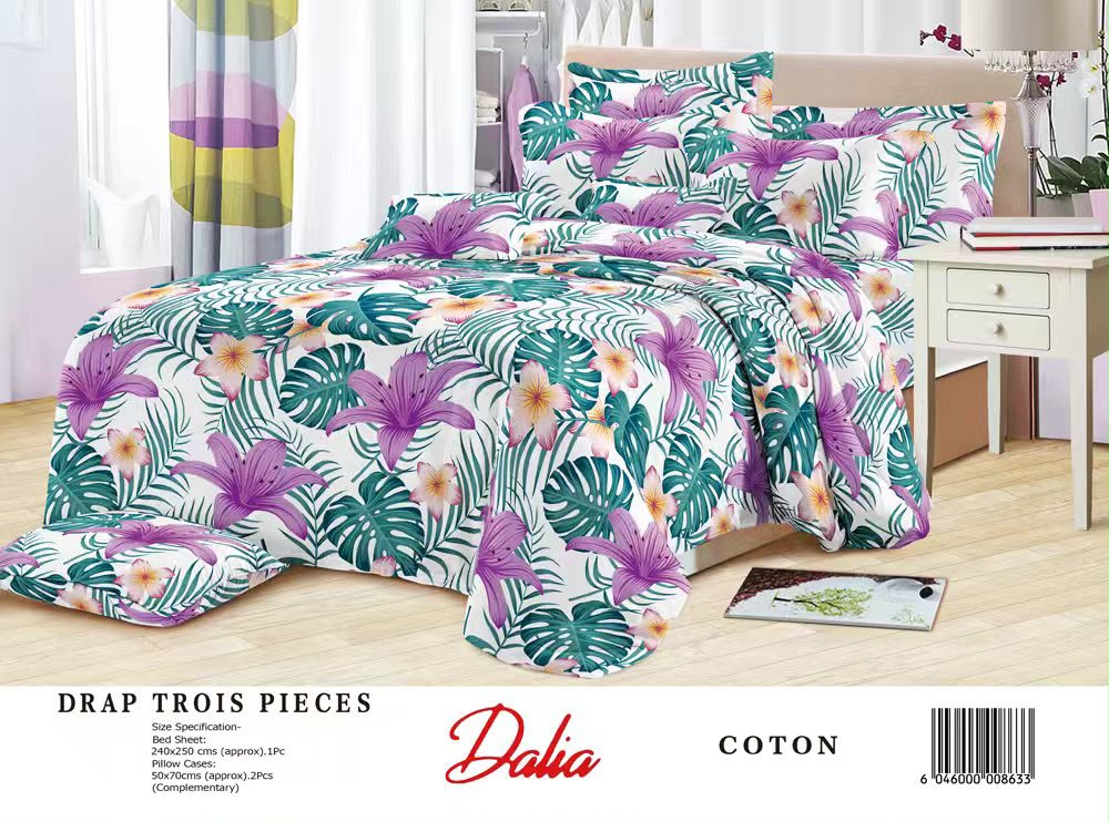 Draps de lit en coton - Dormir confortablement