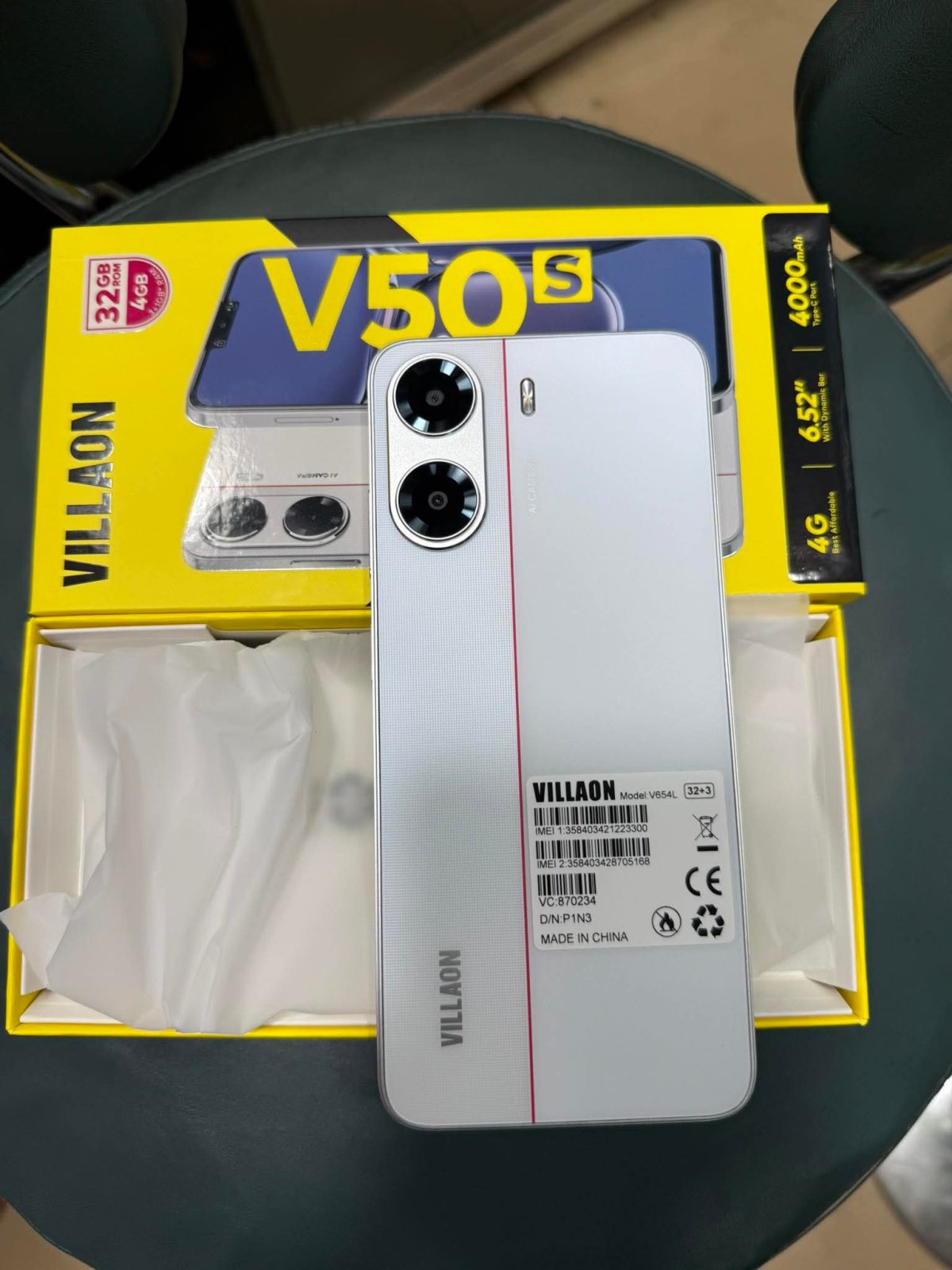 Téléphone portable villaon v50s très garantie