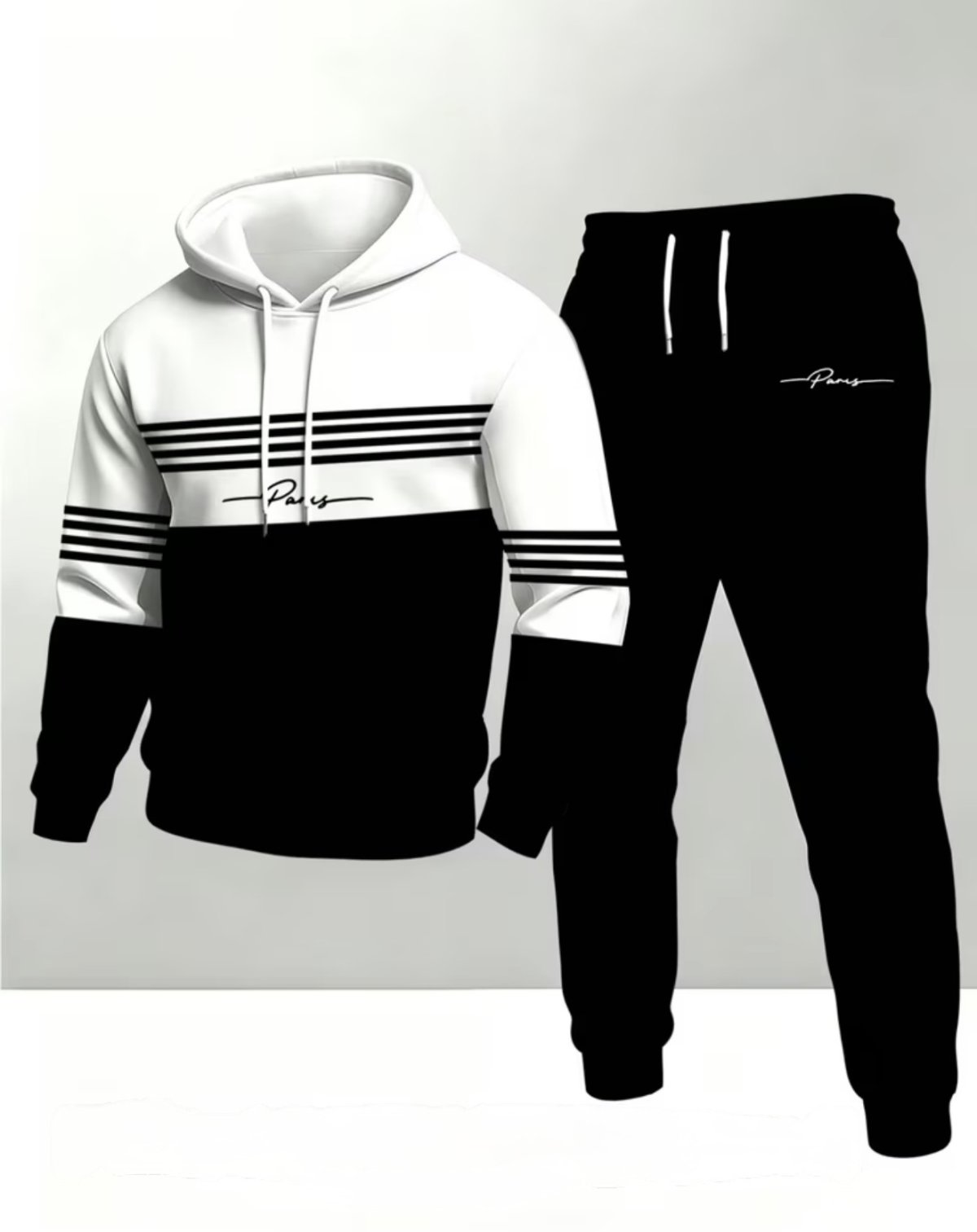 Ensemble sweat-shirt à capuche tendance automne-hiver