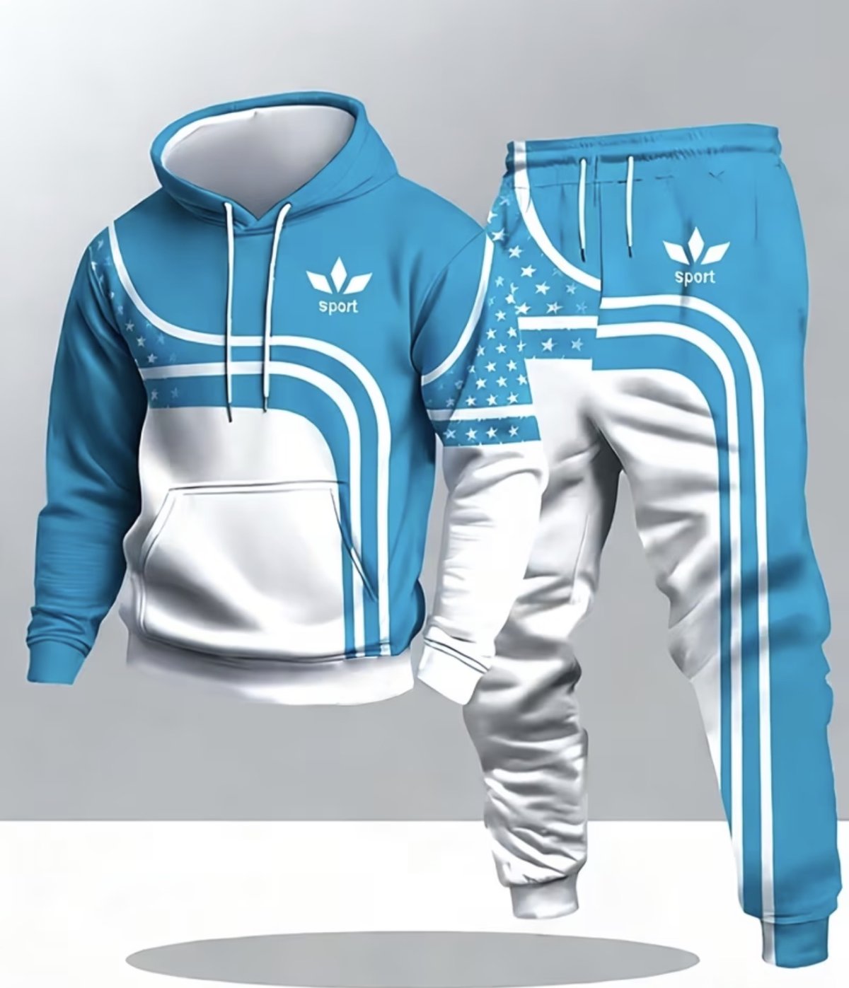 Ensemble sweat à capuche décontracté