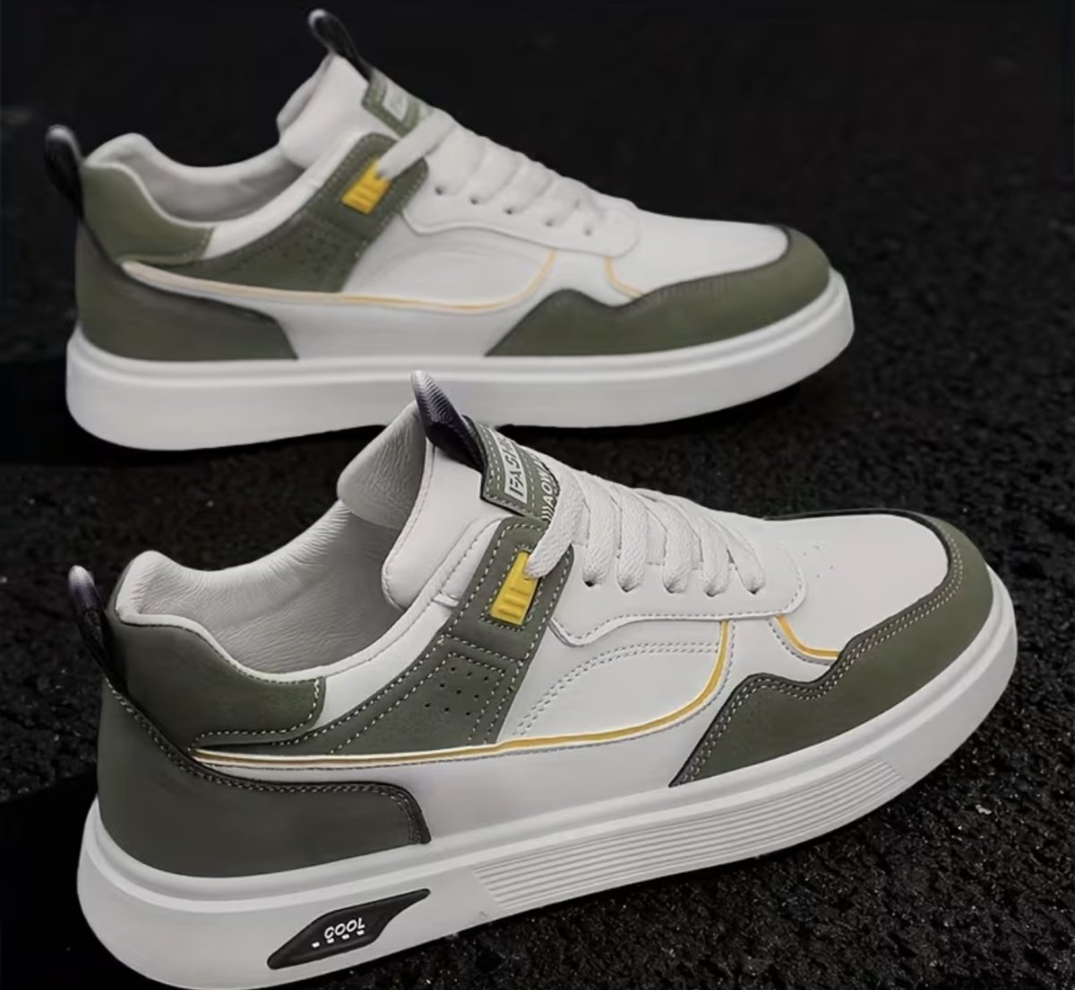 Chaussures blanches tendance et simples pour hommes