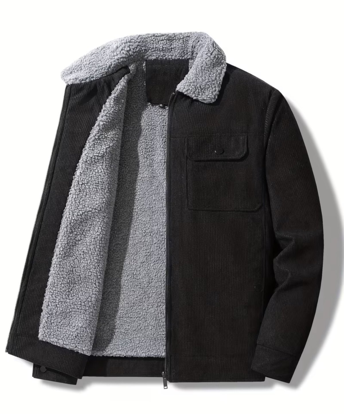 Nouvelle veste en velours,polaire épaisse et chaude