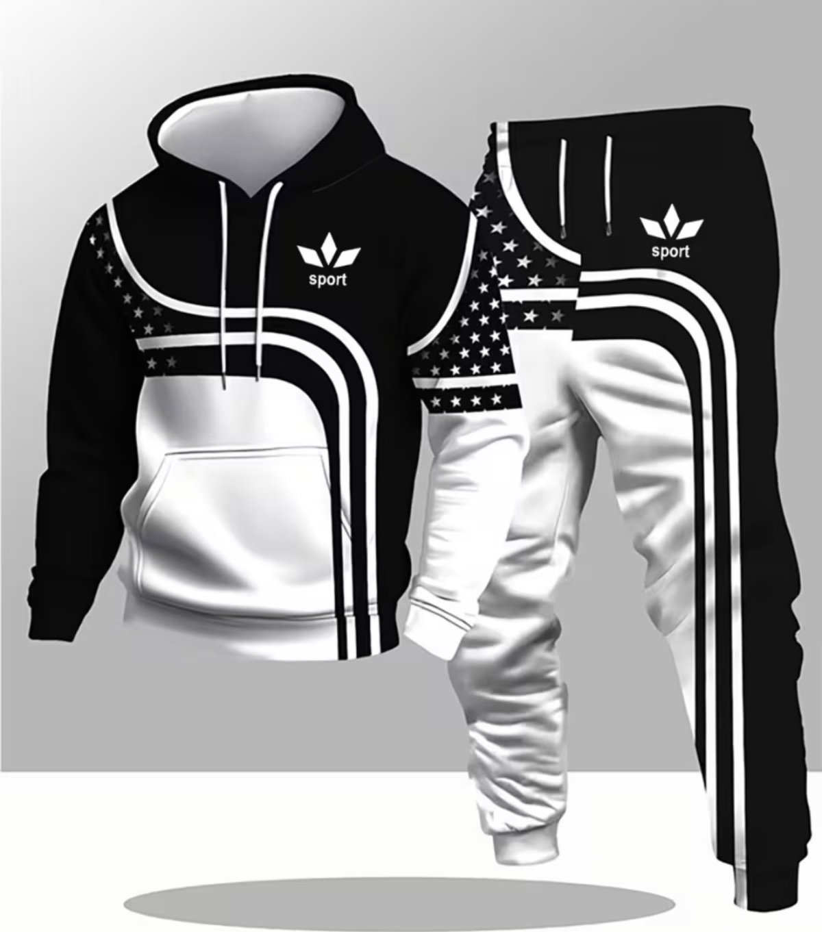 Ensemble sweat à capuche décontracté