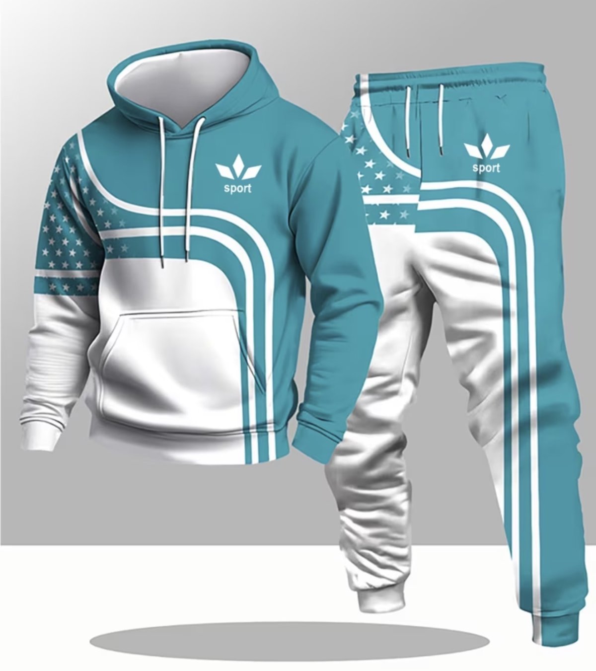Ensemble sweat à capuche décontracté