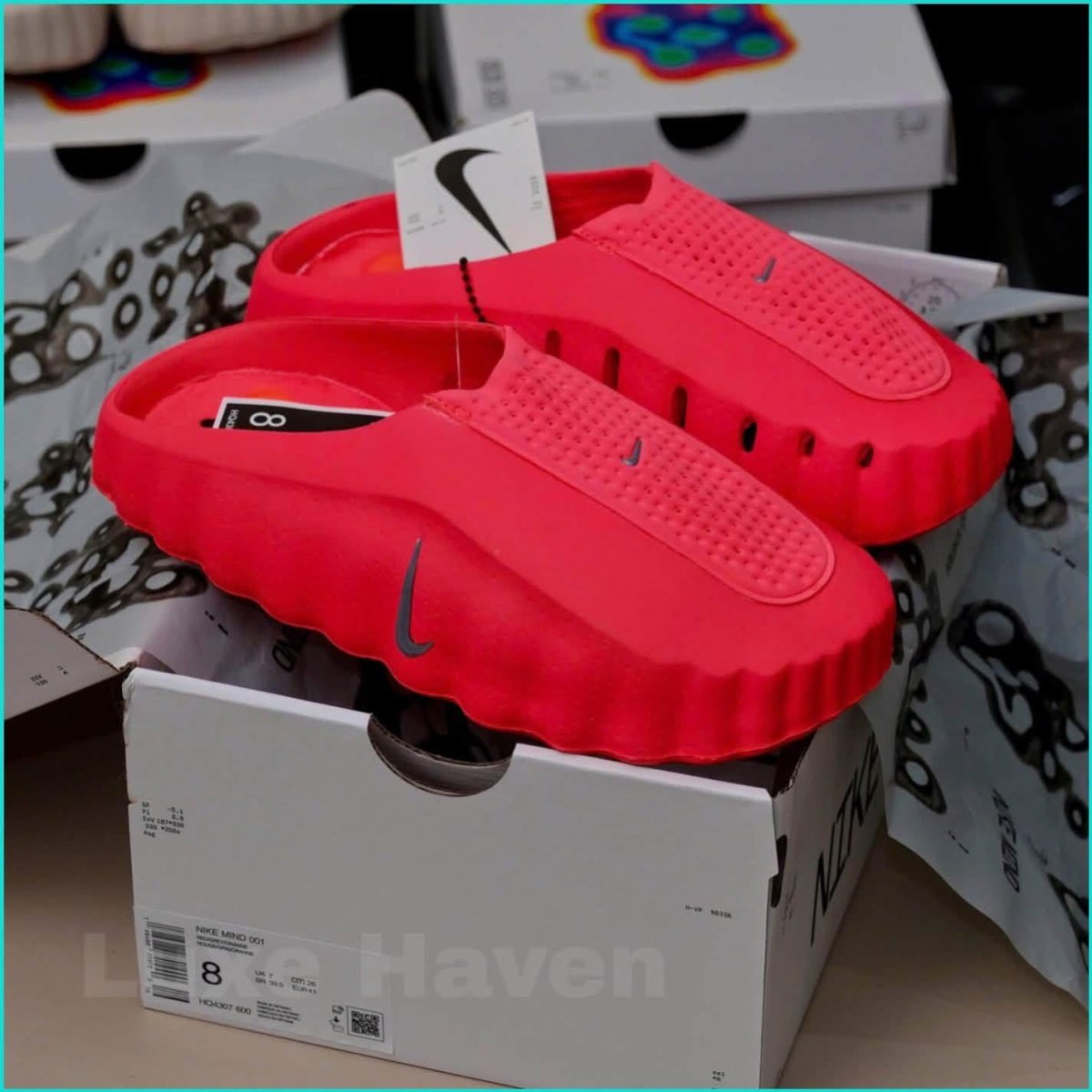 Nike Mind 001 Solar Red - Sandales Futuristes HQ4307-600