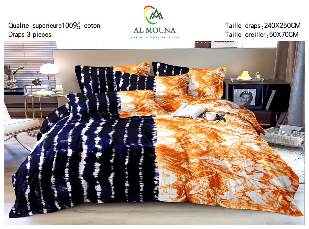 Draps de lit en coton - Dormir confortablement