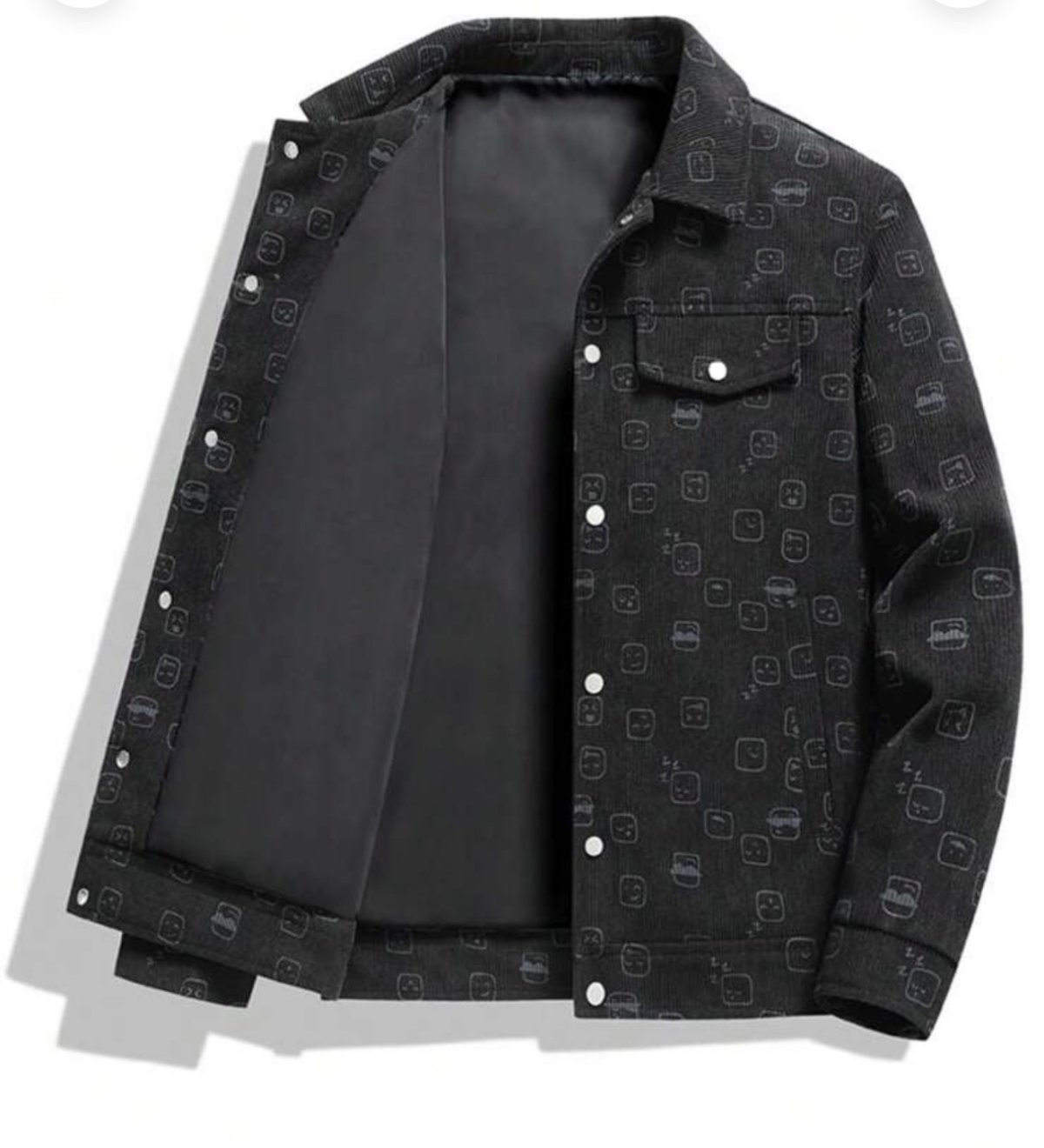 Veste en velours côtelé imprimée