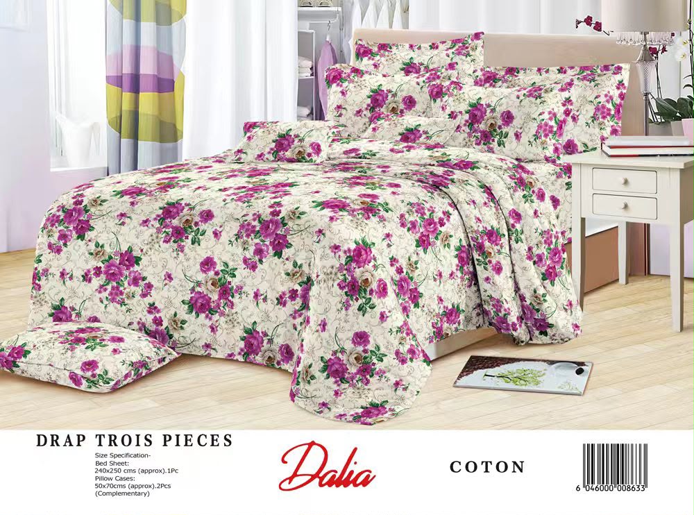 Draps de lit en coton - Dormir confortablement