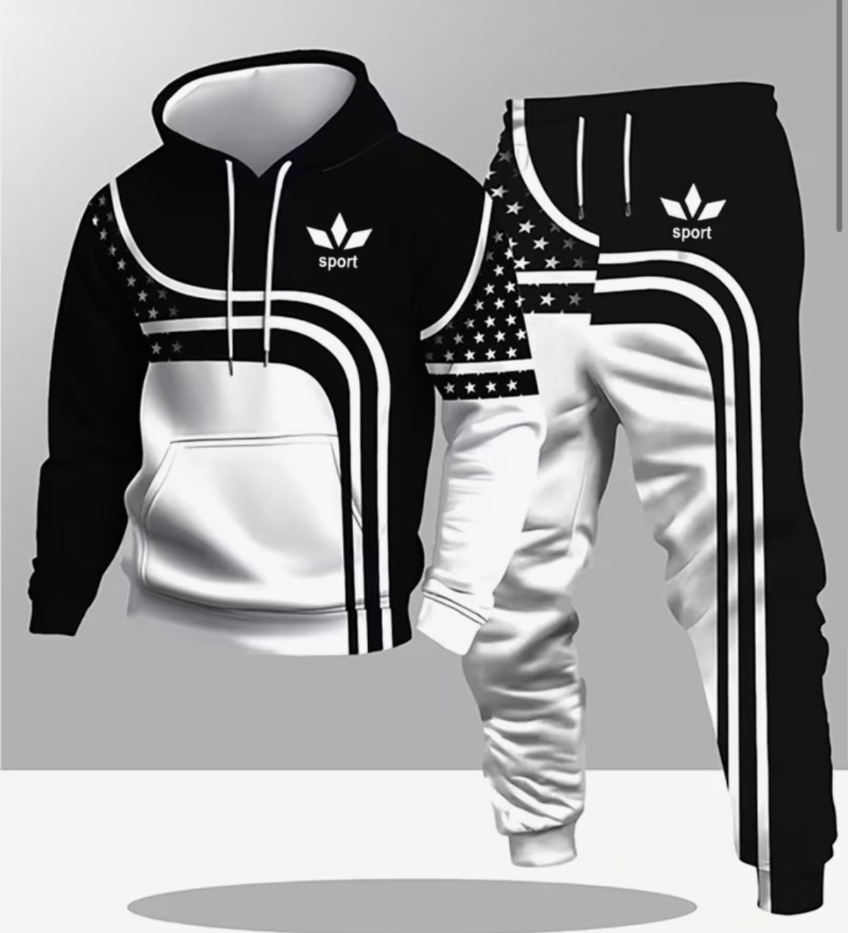 Ensemble de sweat-shirt à capuche décontracté pour homme