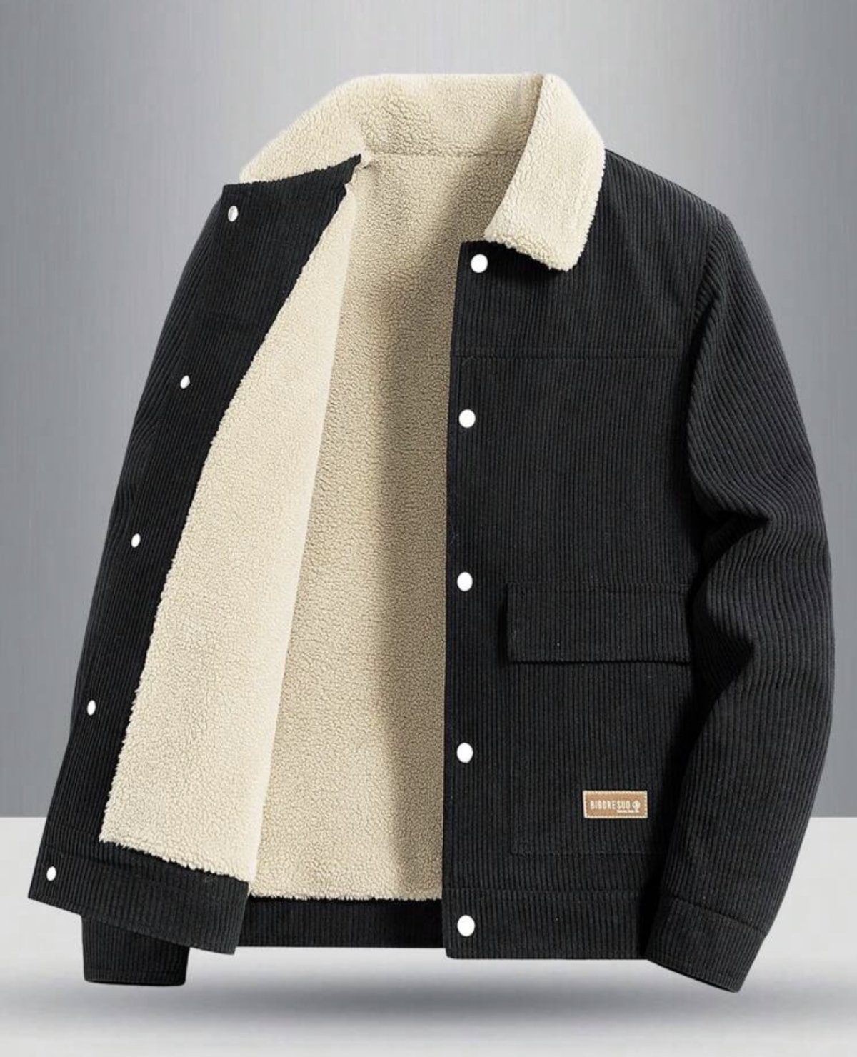 Nouvelle veste en velours,polaire épaisse et chaude